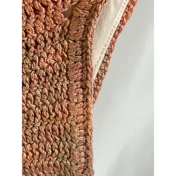 ANNA SUI for O'Neill Hi Bottoms Woman’s L Multi Color Crochet Love Birds Swim - Picture 4 of 9